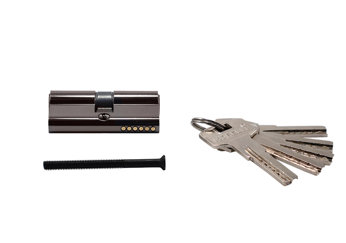 HS 60C BN high-security key cylinder (60mm), color - black nickel image buy in World