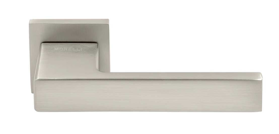 LOT, door handle on square rosette 6mm  MH-56-S6 MSN, colour - satin nickel matt image buy World