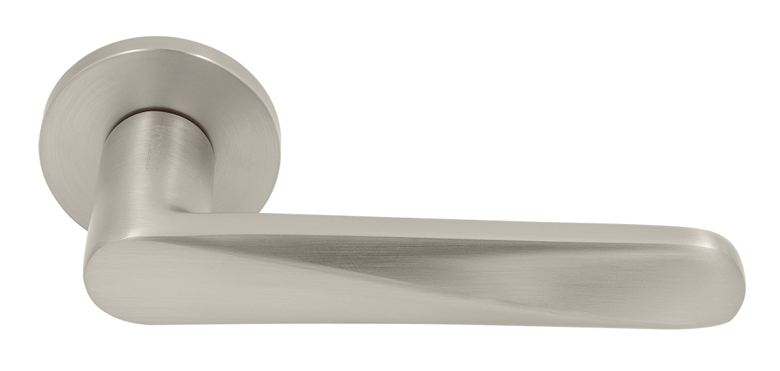 CAYAN - door handle on round rosette 6mm  MH-58-R6 MSC, colour - satin nickel matt image buy World