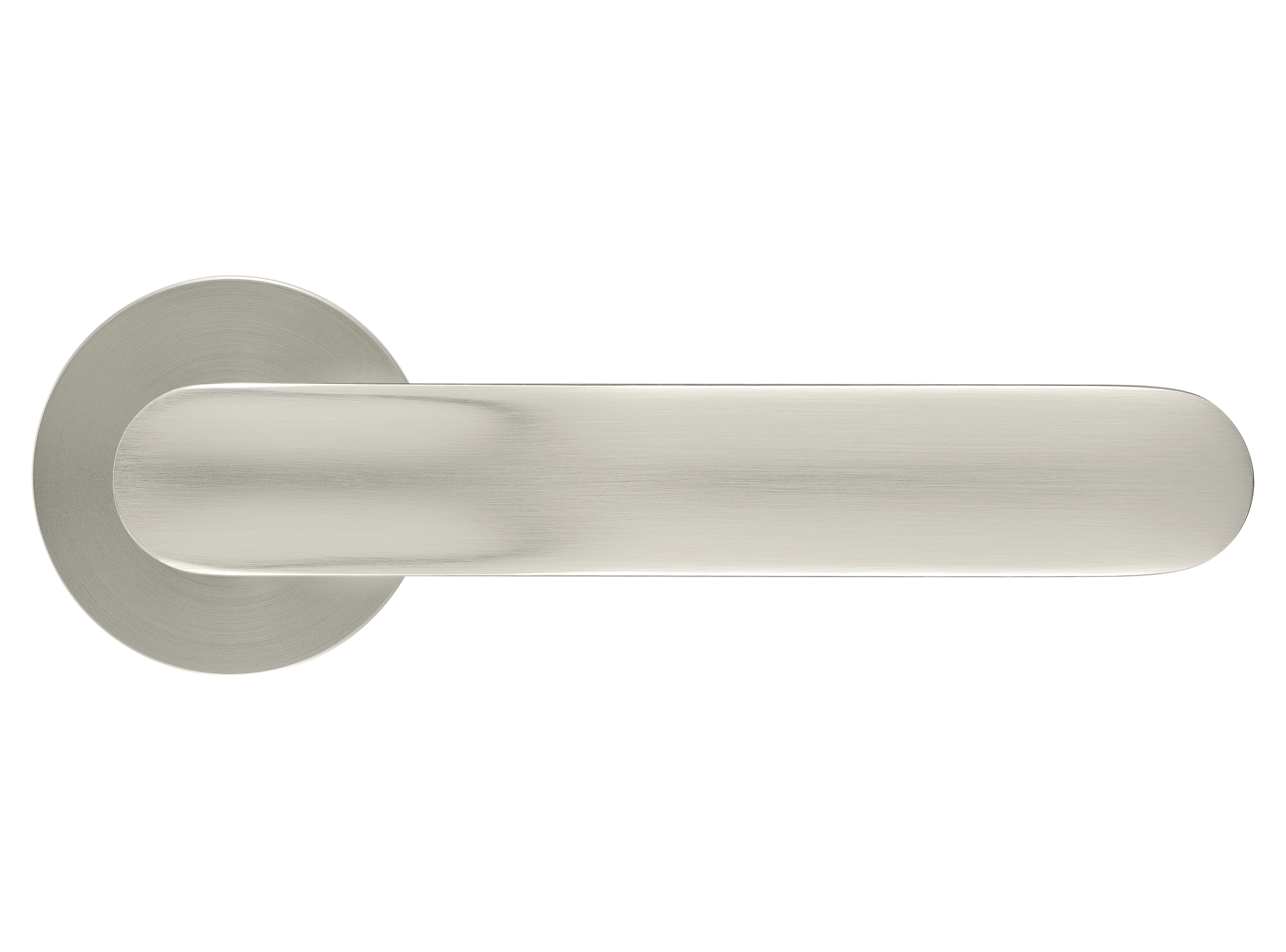 GARAK door handle on round rosette 6mm,  MH-59-R6 MSN, colour - satin nickel matt image buy in World
