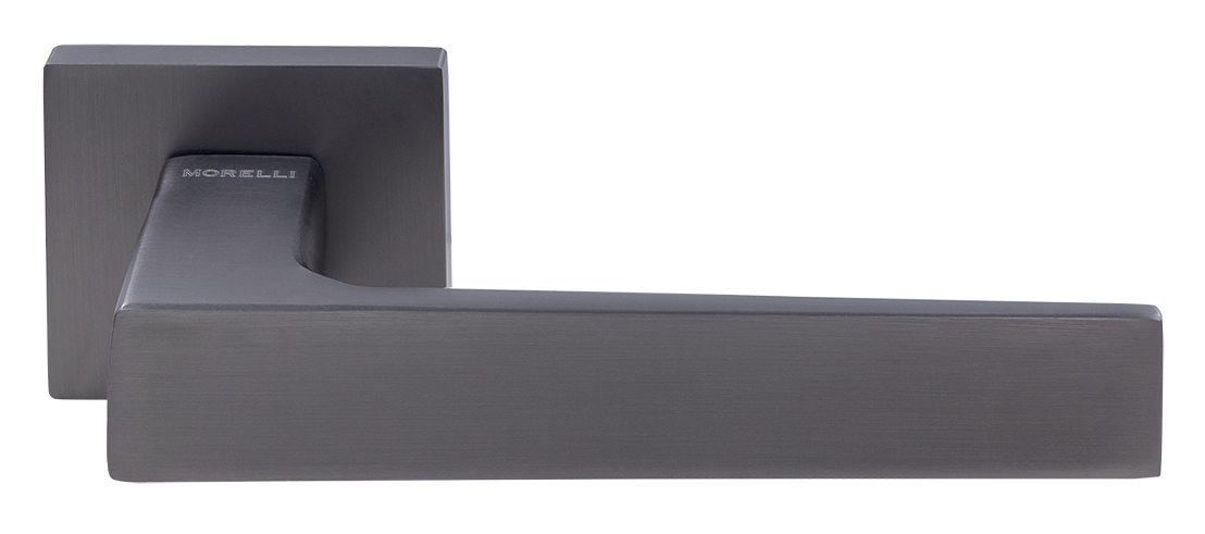 Door handle MIRA MH-54-S6 GR, independent on a square rosette, colour  graphite, ZAM image buy World
