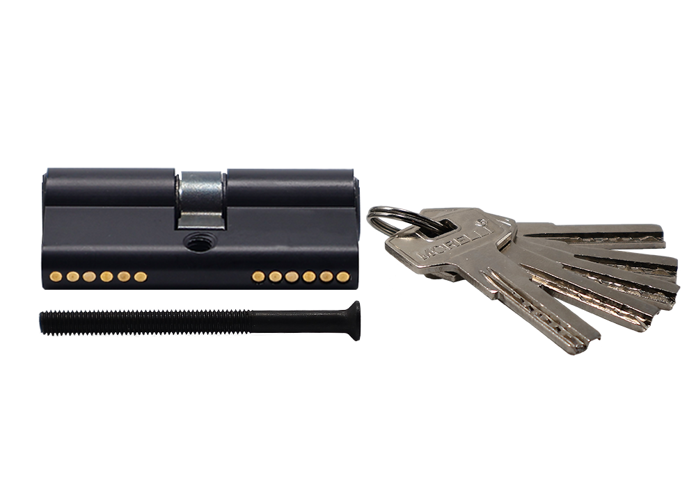 High-security key cylinder HS 60C BL (60mm), color - black image buy in World