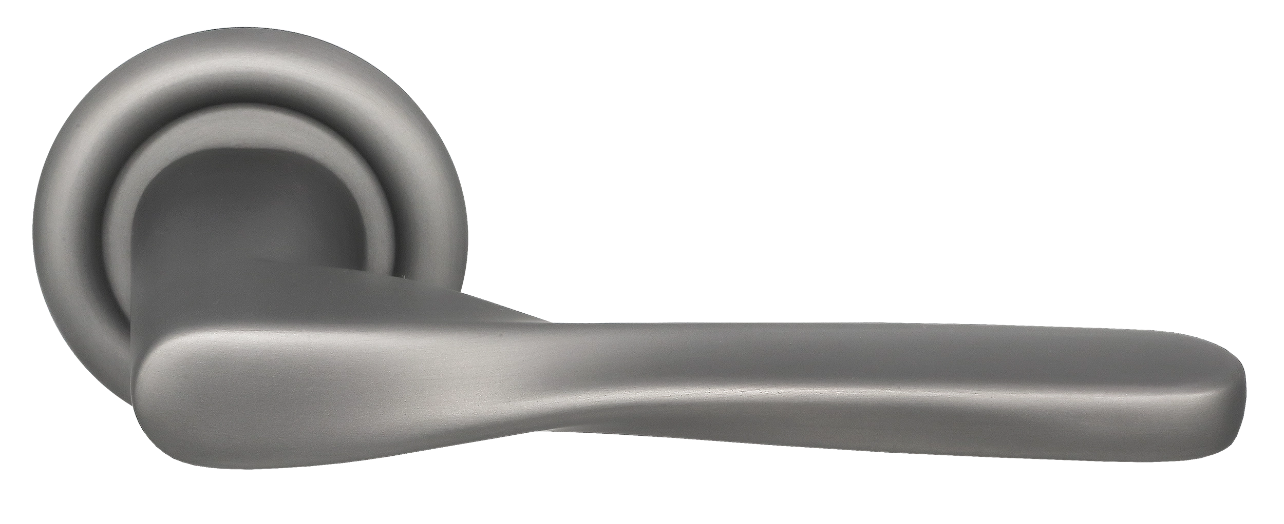 Door Handle, THE OLYMPICS R7 on round rose, Color Winter Frost image buy World