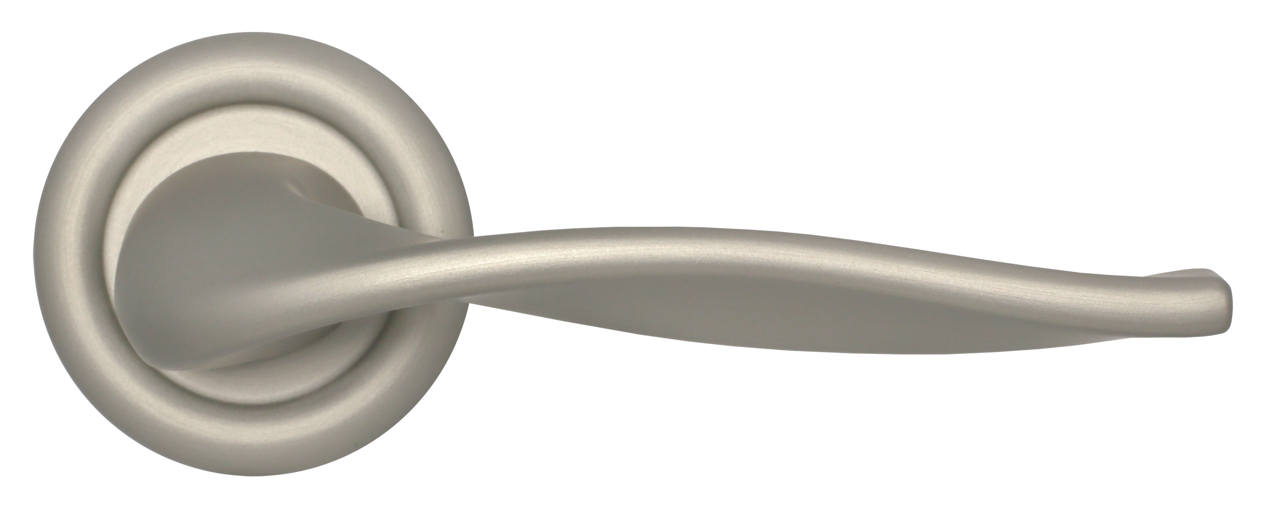 Door Handle, SKYSCRAPER R7 on round rose, Color Spring Mist image buy in World