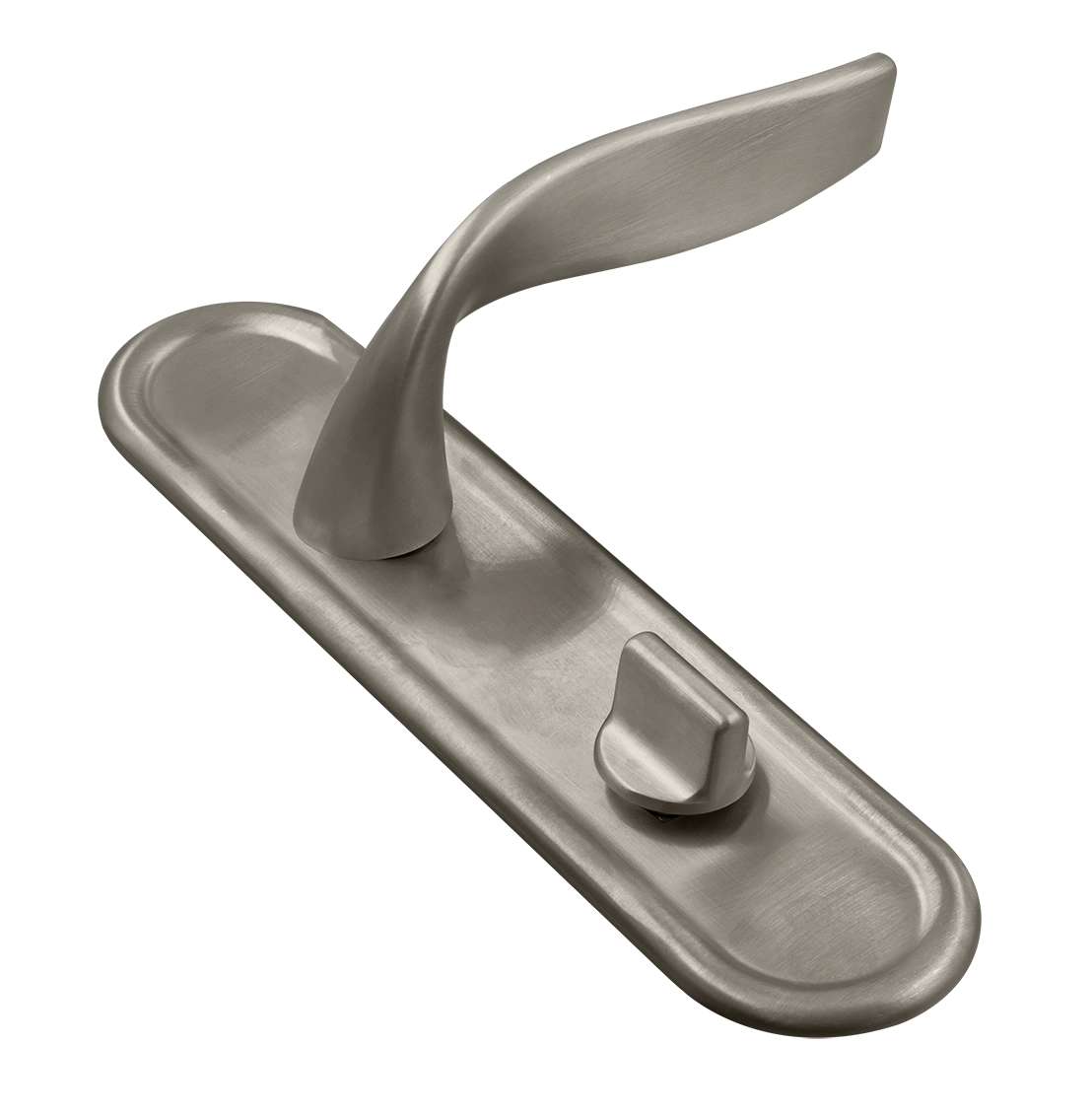 Door Handle, SKYSCRAPER PLR on backplate, Color Spring Mist image buy World