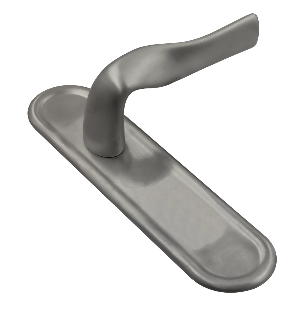 Door Handle, LVB PLR on backplate, Color Winter Frost image buy World