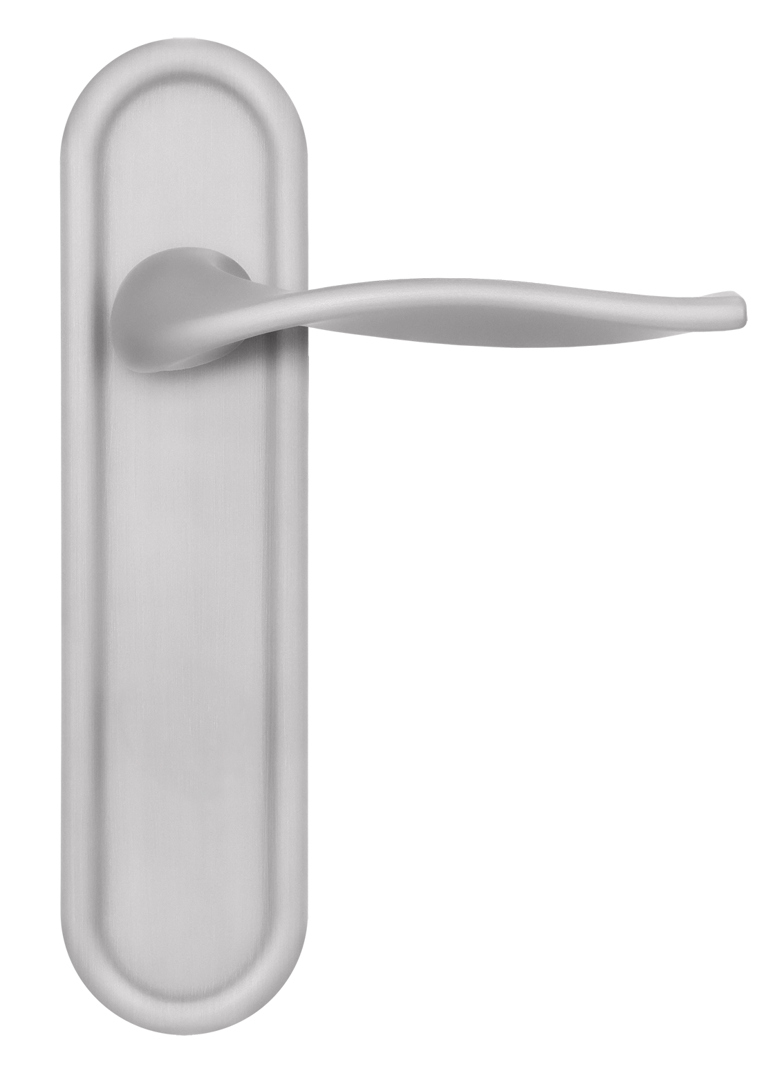 Door Handle, SKYSCRAPER PLR SSW on backplate, color Stockholm Snowfall image buy in World