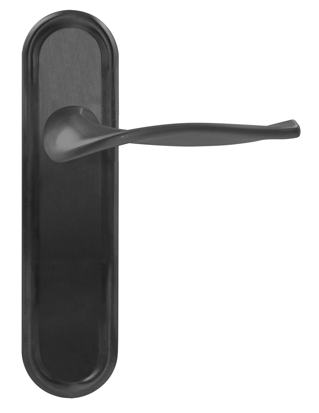 Door Handle, SKYSCRAPER PLR SST on backplate, Color Summer Storm image buy in World