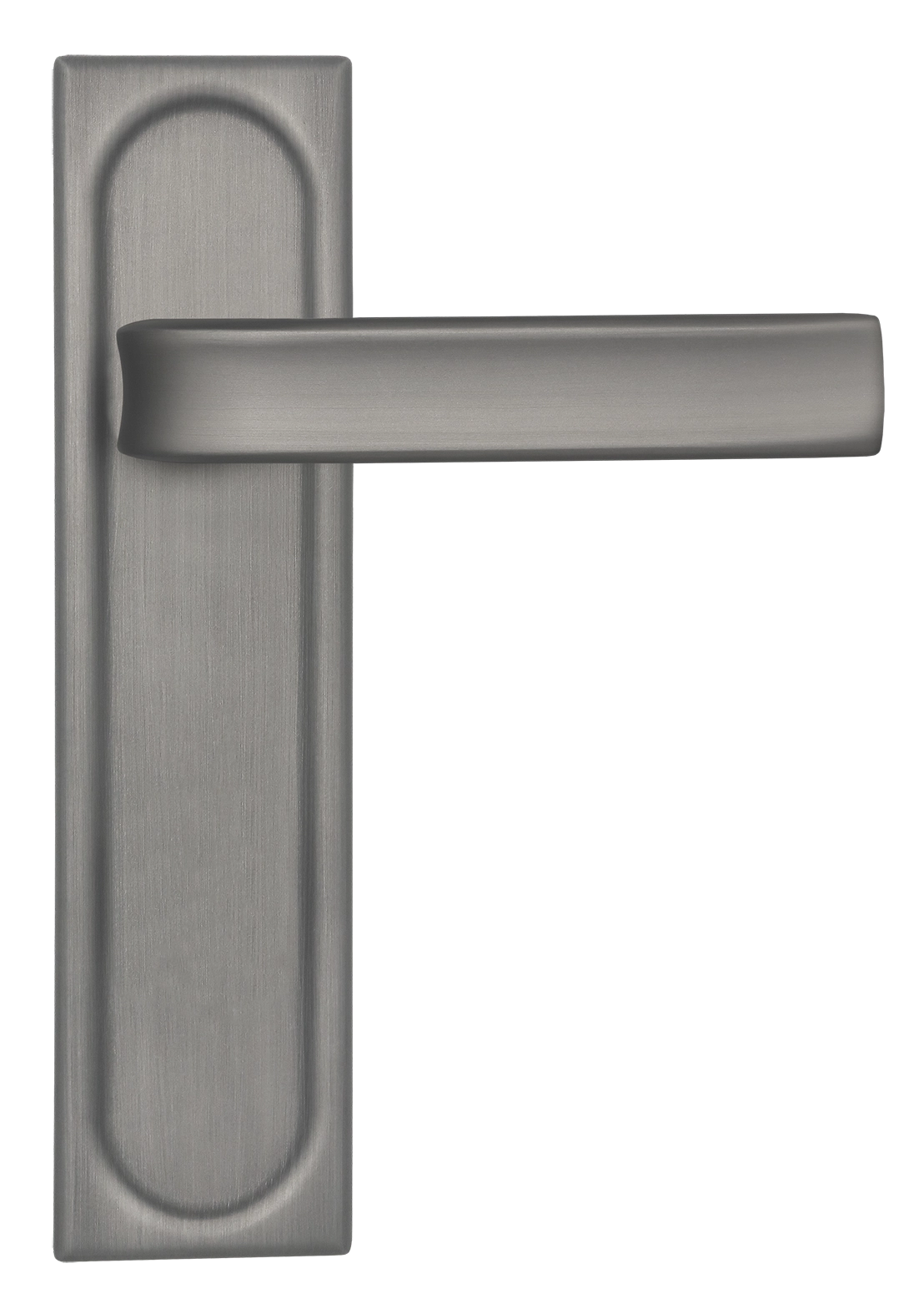 Door Handle, THE BUS STATION PLS on backplate, Color Winter Frost image buy in World