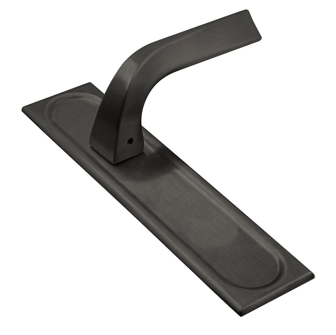 Door Handle, WD CONCERT HALL PLS SST on backplate, color Summer Storm image buy World