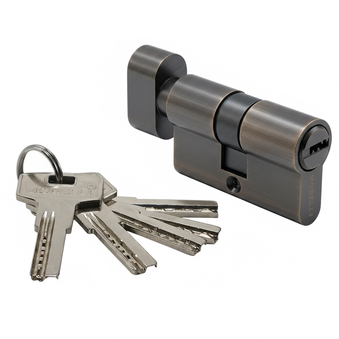 HS 50CK AB high-security key cylinder with latch (50mm)
