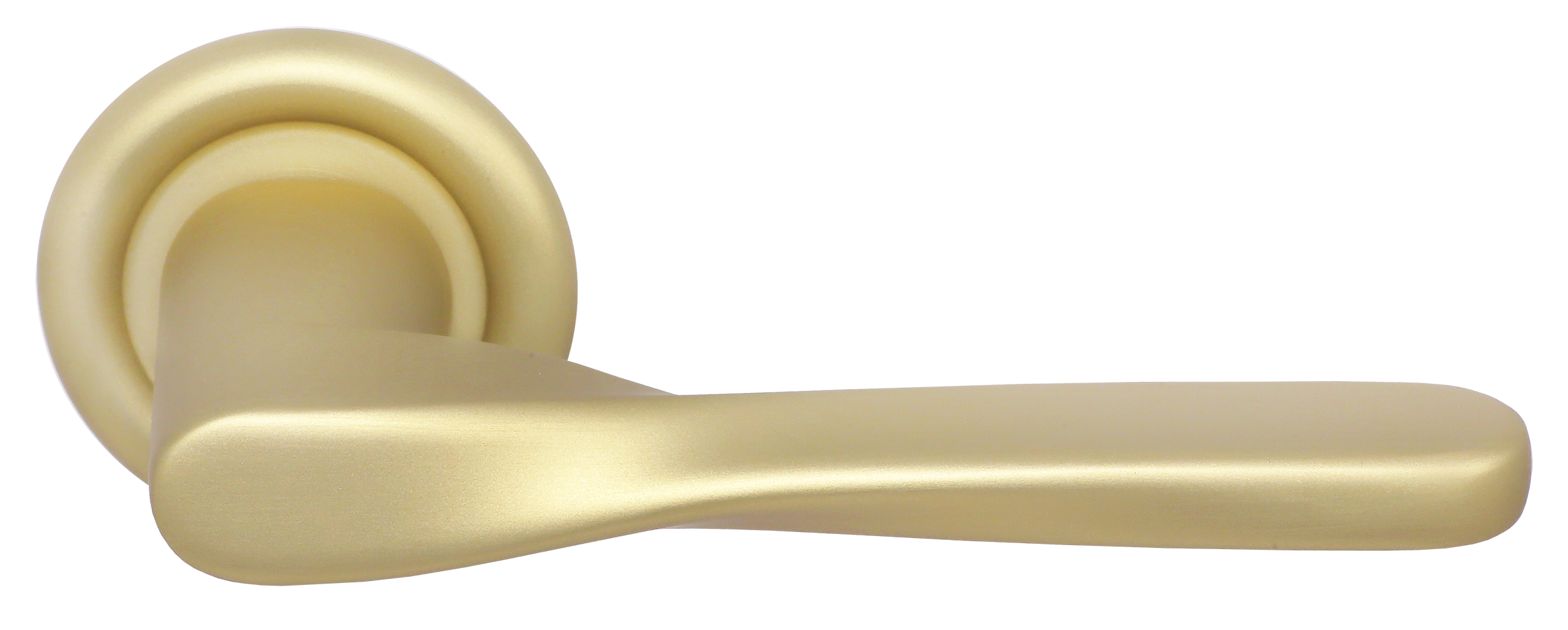 Door Handle, THE OLYMPICS R7 on round rose, Color Autumn Honey image buy World