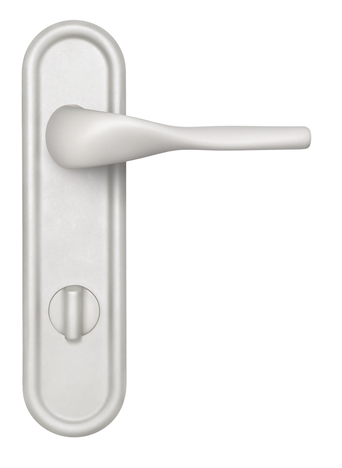 Door Handle, LVB PLR WC SSW on backplate with knob, color Stockholm Snowfall image buy in World