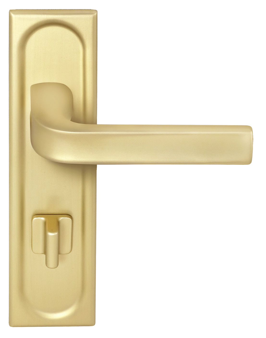 Door Handle, THE BUS STATION PLS WC AH on backplate with knob, color Autumn Honey image furniture World