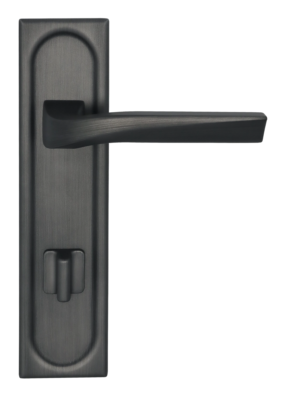 Door Handle, WD CONCERT HALL PLS WC SST on backplate with knob, color Summer Storm image furniture World