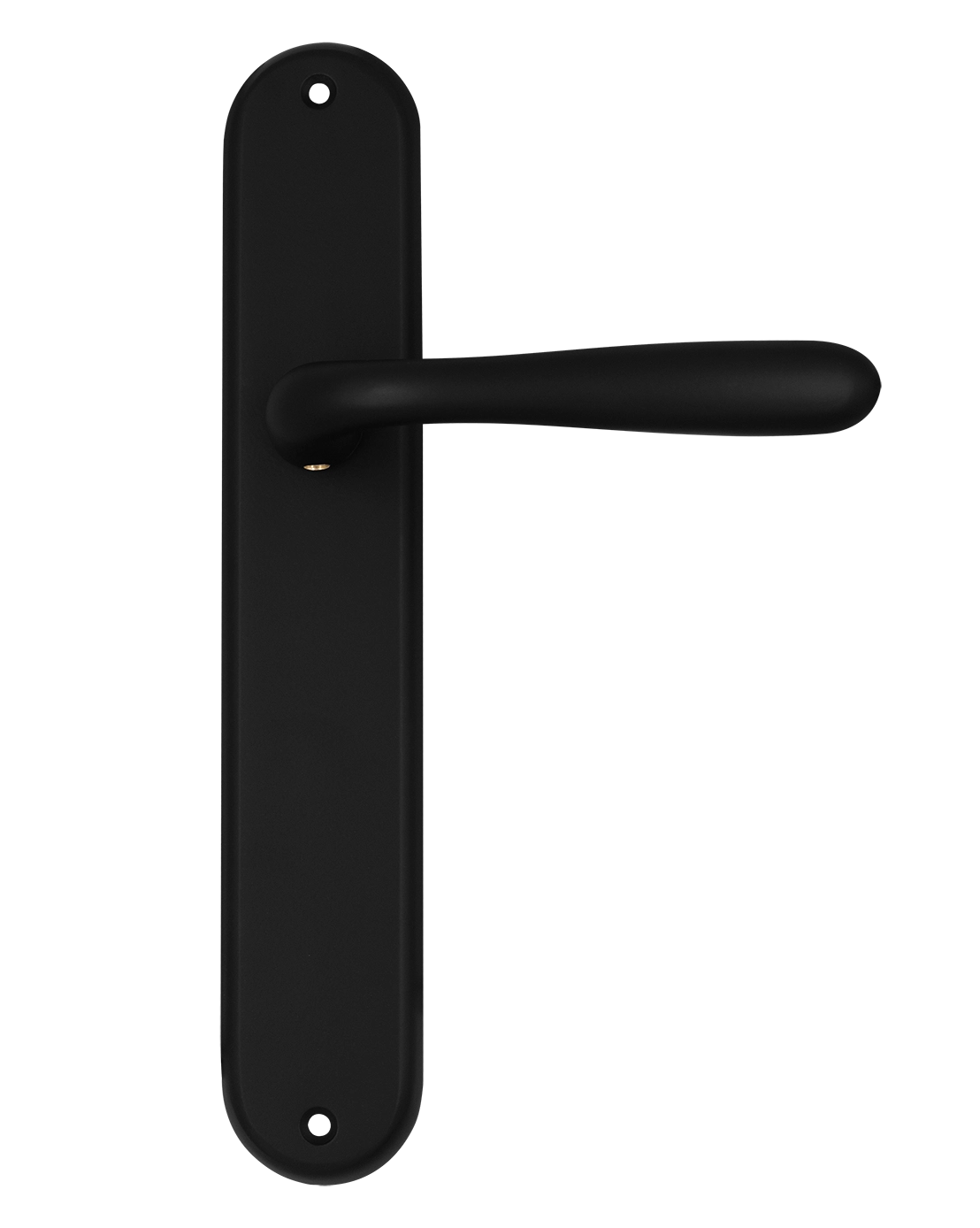 RUBINO PL NERO-ST, rosette handle, color - black soft-touch image buy in World