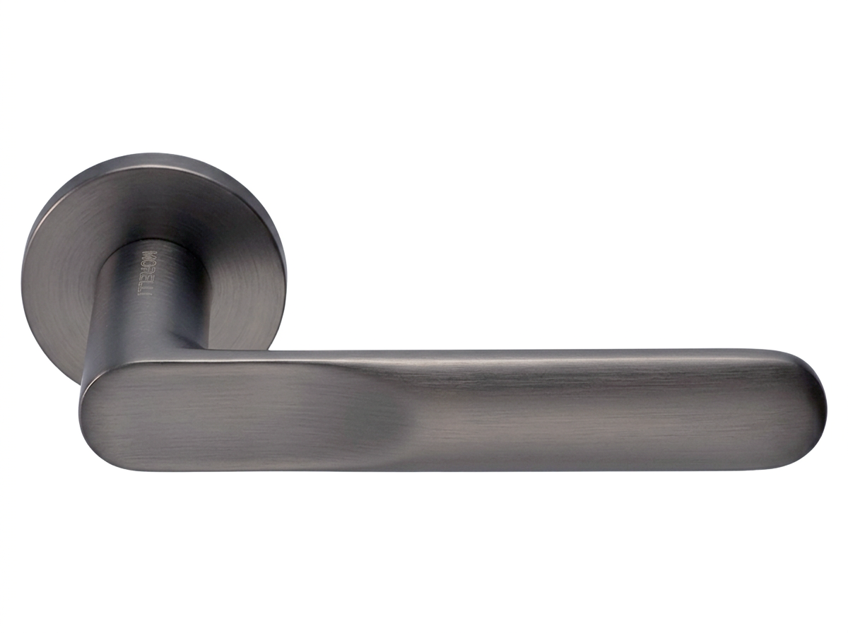 GARAK door handle on round rosette 6mm,  MH-59-R6 GR, colour - graphite image buy World