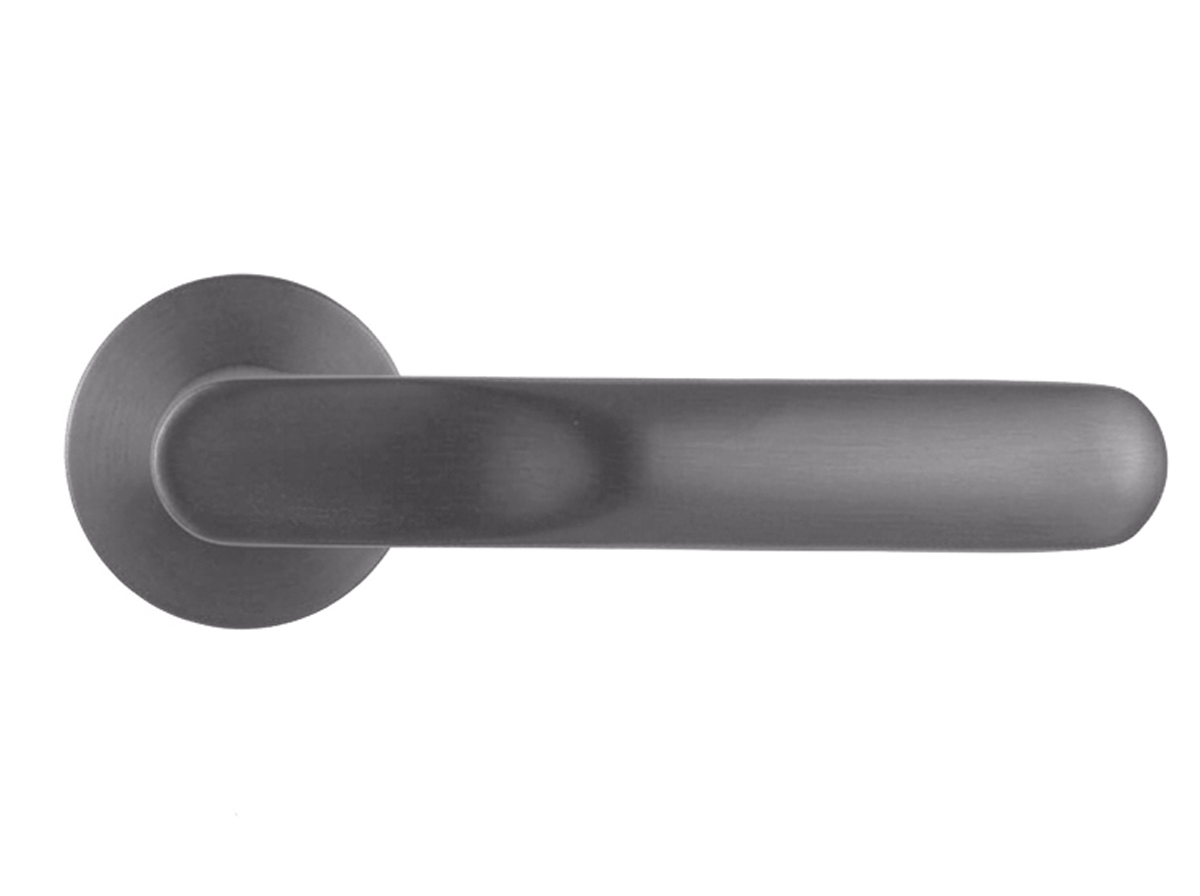 GARAK door handle on round rosette 6mm,  MH-59-R6 GR, colour - graphite image buy in World