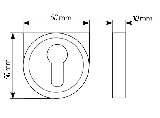 LUX-KH-R4 OTL, escutcheon, colour - gold image buy in World