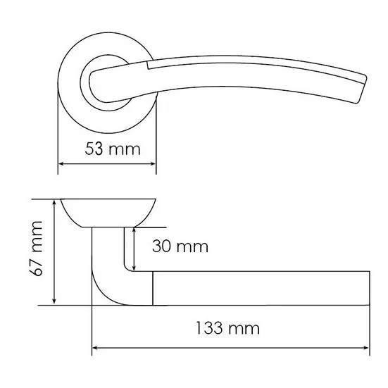 PALAZZO, door handle MH-02P MAB/AB, - colour bronze/antique bronze, with perforation image buy in World