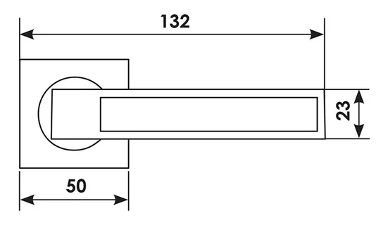 DOLCE VITA S1 CSA, door handle, colour - satin chrome image buy in World