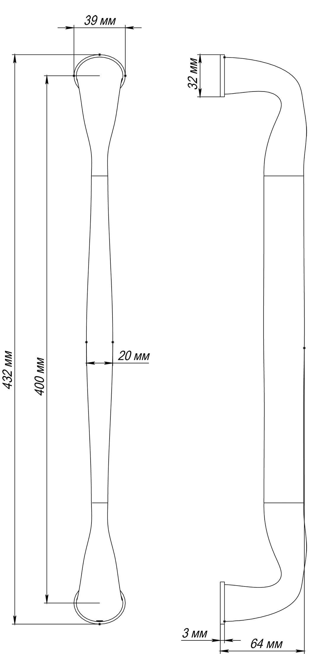 Pull Handle, LVB PH, Color Stockholm Snowfall image buy in World