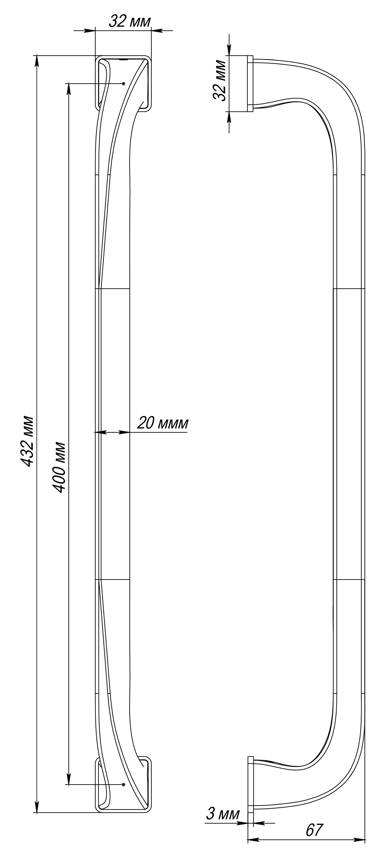 Pull Handle, WD CONCERT HALL PH, Color Stockholm Snowfall image buy in World