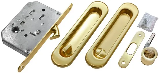 MHS150 WC SG, handle set for sliding door, colour - satin gold image buy World