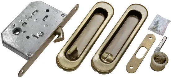 MHS150 WC AB, handle set for sliding door, colour - antique bronze image buy World