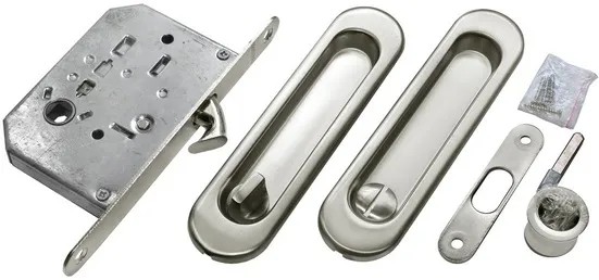 MHS150 WC SC, handle set for sliding door, colour - satin chrome image buy World