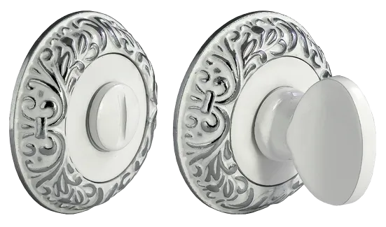 MH-WC-CLP W/PC, WC knob, colour - white enamel/chrome image buy World