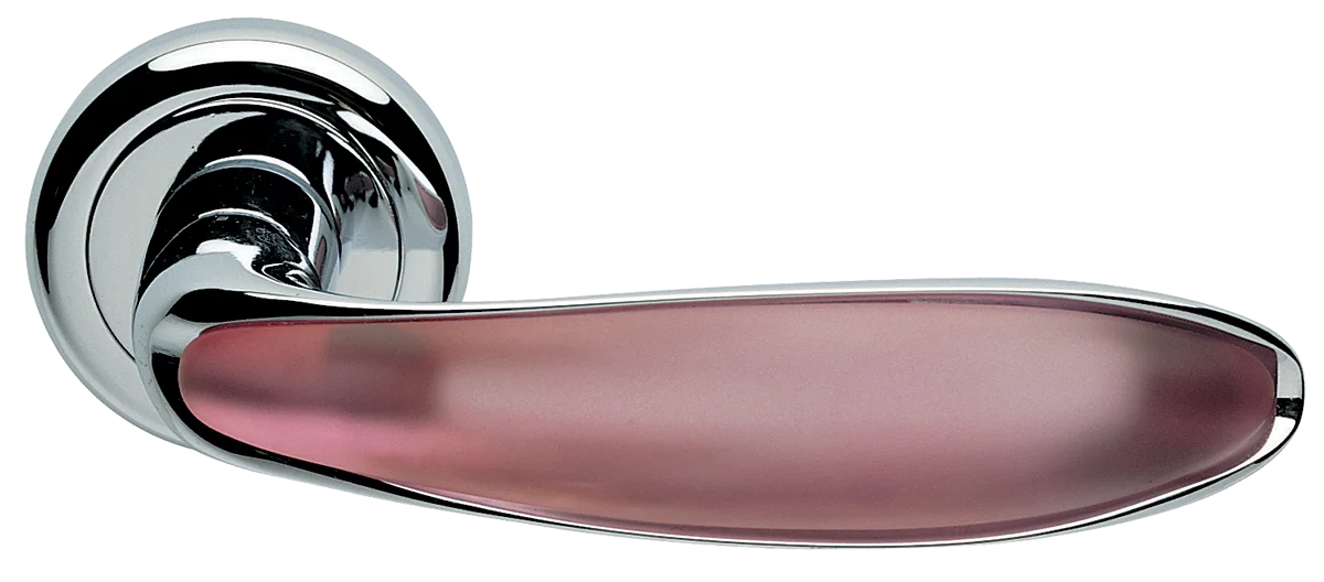 MURANO R4 CRO/ROSA, doorhandle, color -  matt chrome/quartz image buy World