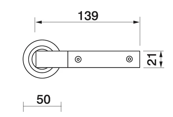 TREE R2 CSA/WENGE, doorhandle, color -  matt chrome/wenge image buy in World