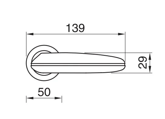 SUNRISE R4 CSA/GIALLO, door handle, color -  matt chrome/yellow image buy in World