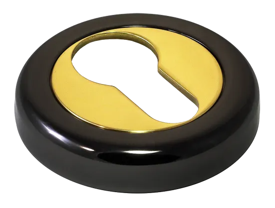 LUX-KH-R4 NNO, escutcheon, colour - black chrome/gold image buy World