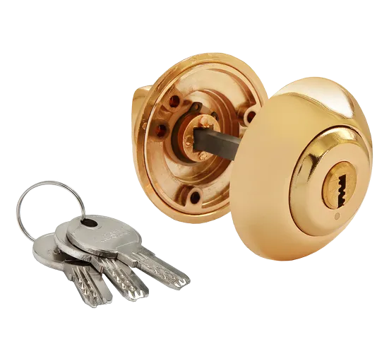 MH-CYL GP, WC latch with key cylinder, colour - gold image buy World