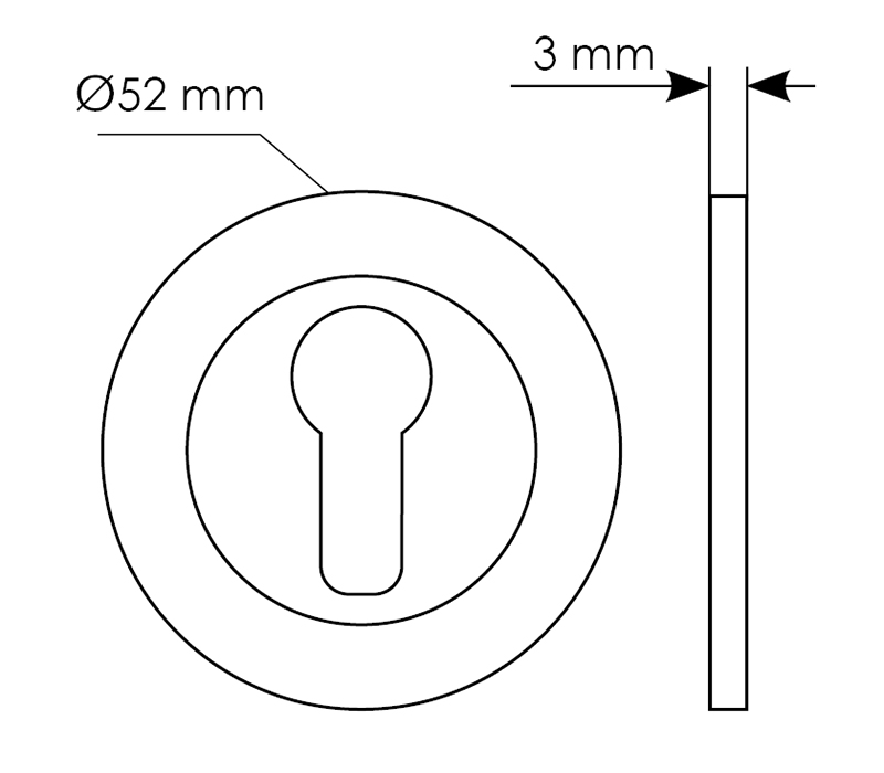 LUX-KH OBR, escutcheon, colour - caffe image buy in World