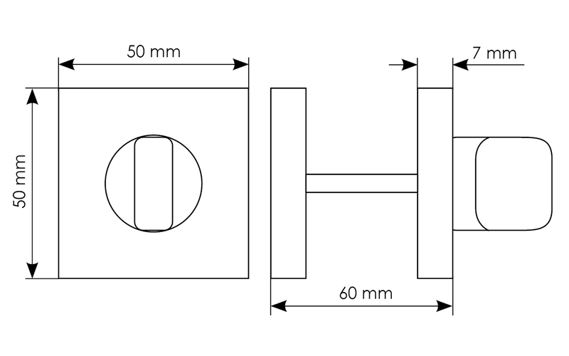 LUX-WC-S5 OSA, WC knob, colour - satin gold image buy in World