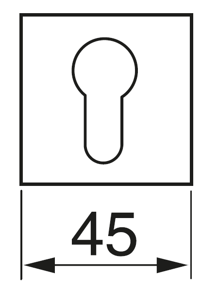 LUX-KH-S3 OBR, escutcheon, colour - caffe image buy in World