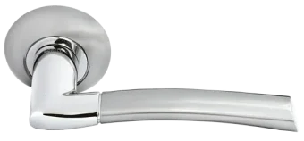PISA, door handle MH-06 SN/CP, colour - white nickel/chrome