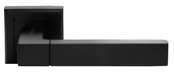 FUKOKU, door handle on square rosette MH-28 BL-S, colour - black