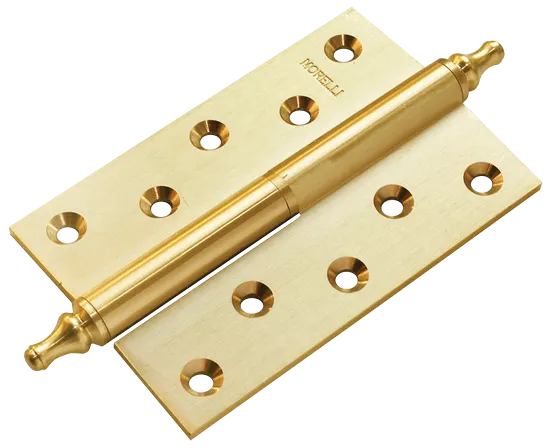 MB 120X80X3.5 SG L C, brass hinge with crown (left), colour - satin gold