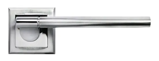 AGBAR, door handle MH-21 SC/CP-S, on square rosette, colour - satin chrome/chrome image buy in World