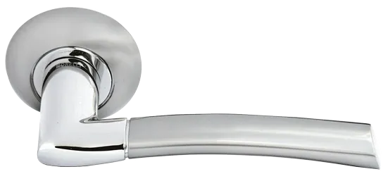 PISA, door handle MH-06 SN/CP, colour - white nickel/chrome image buy World