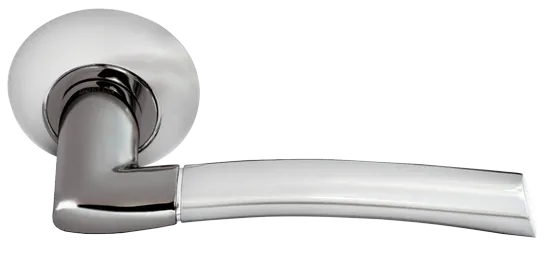 PISA, door handle MH-06 SN/BN, colour - white nickel/black nickel image buy World