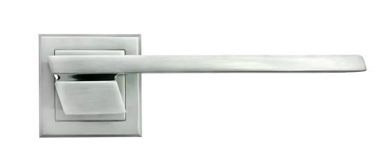 GVI, door handle MH-29 SC/CP-S, on square rosette, colour - satin chrome/chrome image buy World