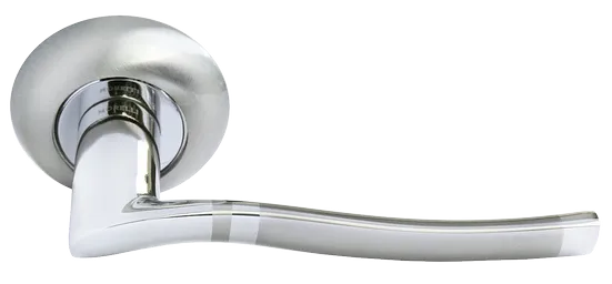 FOUNTAIN, door handle MH-04 SN/CP, colour - white nickel/chrome image buy World