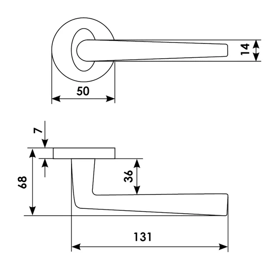 THE FORCE ANT, door handle, colour - antracite image buy in World