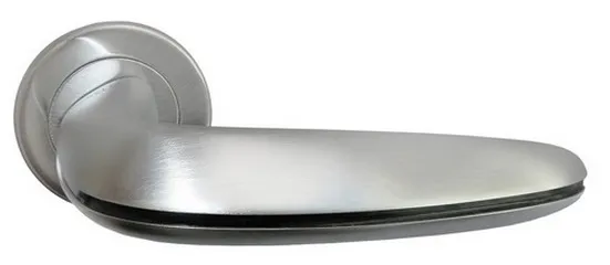 SUNSET, door handle NC-5 CSA/NERO, colour - satin chrome/black image buy World