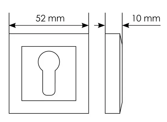 MH-KH-S BL, escutcheon, colour - black image buy in World